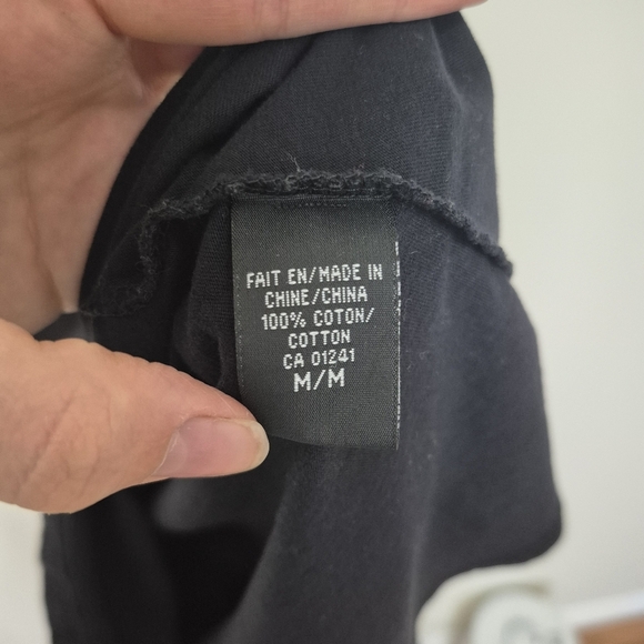 Twik by Simons Black Ring-Front Cotton Spaghetti Strap Dress – Size M - Picture 4 of 6